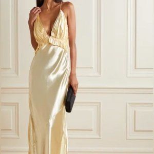 Khaite Nirva Dress in Champagne
